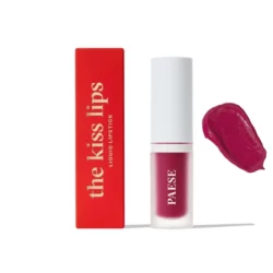 the kiss liquid lipstick 05 raspberry red
